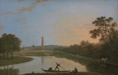 Kew Gardens: The Pagoda and Bridge [1985, Cormack, YCBA Concise Catalogue] alkotó: Richard Wilson