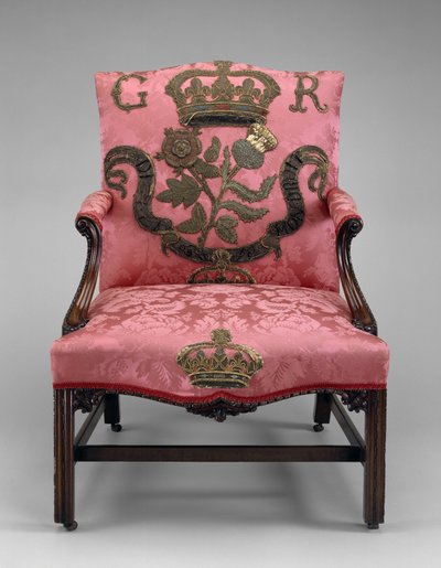 Fotel, 1750 körül (mahagóni és kárpit) alkotó: Richard and Elwick Edward (attr. to) Wright