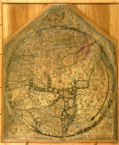 Világtérkép, 1290 körül alkotó: Richard of Haldingham