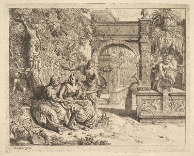 Vertumnus és Pomona. alkotó: Richard van Orley
