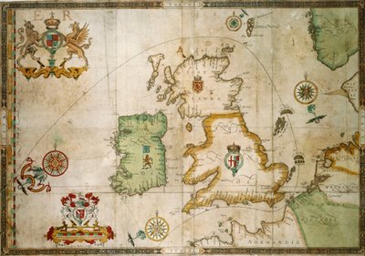 Az Armada útvonala Nagy-Britanniában és Írországban alkotó: Robert (after) Adams
