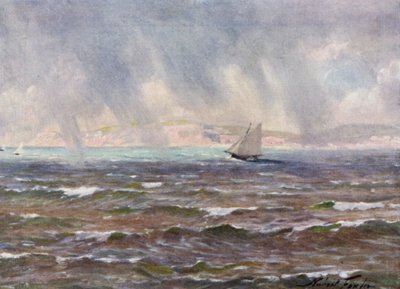 Hirtelen vihar, Cardigan Bay (színes litho) alkotó: Robert (after) Fowler