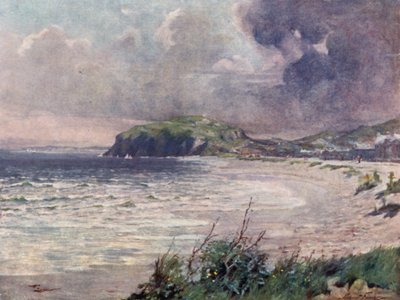 Szellős reggel, Llandudno Bay (színes litográfia) alkotó: Robert (after) Fowler