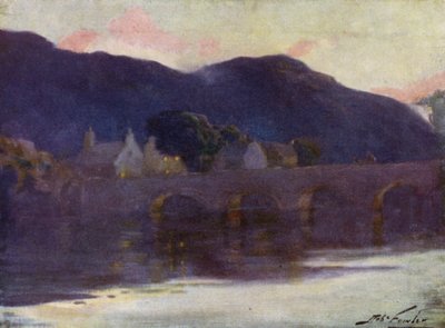 Híd, Cwm-y-Glo, Esti (színes litó) alkotó: Robert (after) Fowler
