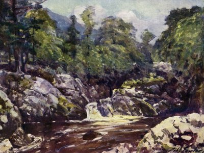 A Lledr-völgyben (színes litó) alkotó: Robert (after) Fowler