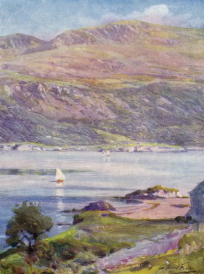 Napsütéses délután, Cardigan Bay (színes litó) alkotó: Robert (after) Fowler