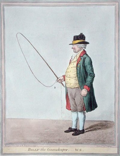 Billy, a vadőr, James Gillray (1756-1815) metszete, Hannah Humphrey adta ki 1810-ben (kézzel színezett metszet) alkotó: Robert (after) Frankland