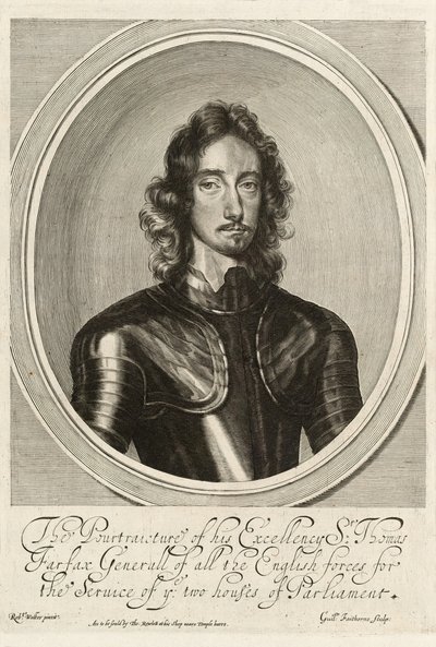 Sir Thomas Fairfax, 1645 körül (metszet) alkotó: Robert (after) Walker