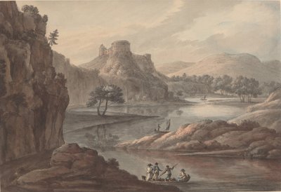 Folyói táj várral alkotó: Robert Adam