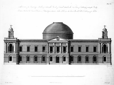 The South Elevation of Register House, Edinburgh, metszett J. Roberts, 1773 alkotó: Robert Adam