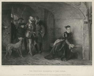 Erzsébet hercegnő a toronyban alkotó: Robert Alexander Hillingford