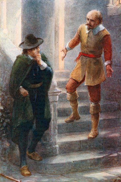 Greatheart megkéri Fearing urat, hogy jöjjön be (színes lithó) alkotó: Robert Ambrose (after) Dudley