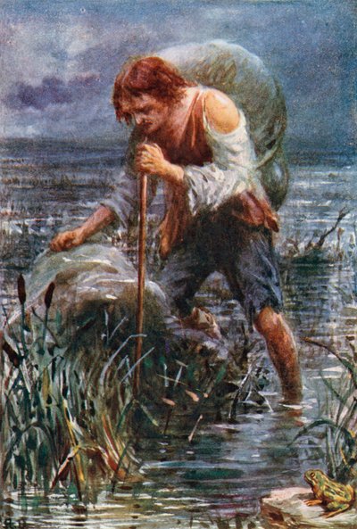 The Slough of Despond (színes litográfia) alkotó: Robert Ambrose (after) Dudley