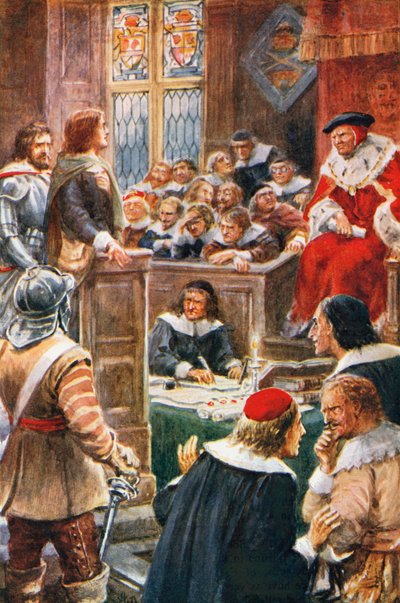 A keresztény és a hűséges próbája (színes litográfia) alkotó: Robert Ambrose (after) Dudley