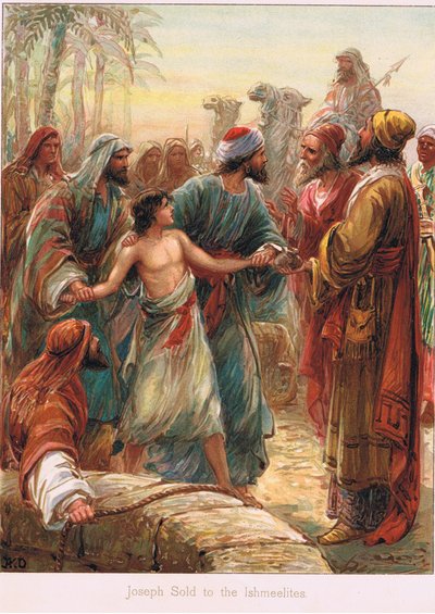 Illusztráció Ernest Nister „Biblia történetéből”, 1910 körül (színes litó) alkotó: Robert Ambrose Dudley