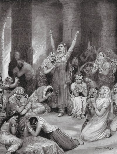 A jauhar Rajput szertartás (Holokauszt) alkotó: Robert Ambrose Dudley