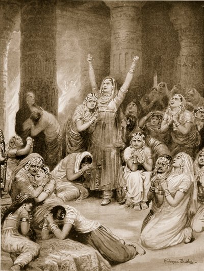A jauhar (holokauszt) rádzsput szertartása alkotó: Robert Ambrose Dudley