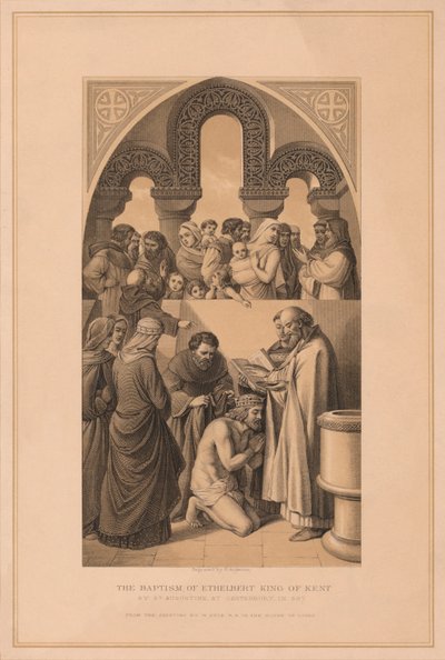 Ethelbert kenti király megkeresztelkedése, 597 1878 alkotó: Robert Anderson