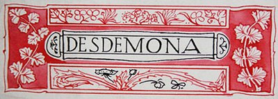 Desdemona, Shakespeare hősnőiből, Anna Murphy Jamesontól alkotó: Robert Anning Bell