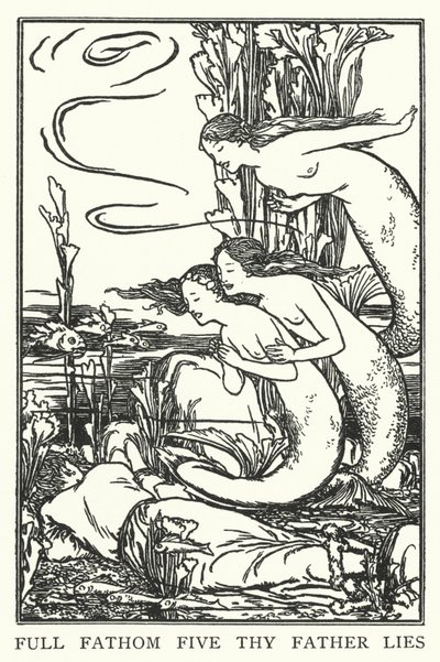 Öt mélyen hazudik apád (litho) alkotó: Robert Anning Bell