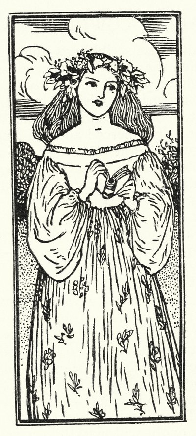 Illusztráció John Keats verseihez (litho) alkotó: Robert Anning Bell