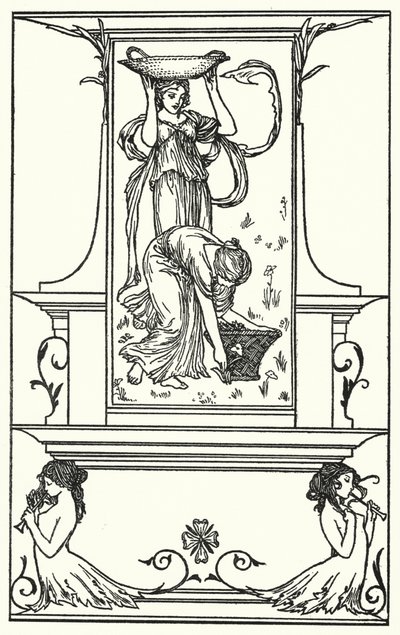 Illusztráció John Keats verseihez (litho) alkotó: Robert Anning Bell