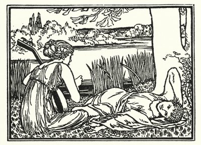 Illusztráció John Keats verseihez: Endymion (litho) alkotó: Robert Anning Bell