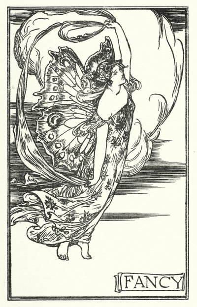 Illusztráció John Keats verseihez: Fancy (litho) alkotó: Robert Anning Bell