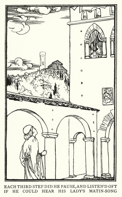 Illusztráció John Keats verseihez: Isabella vagy A bazsalikom edénye (litho) alkotó: Robert Anning Bell