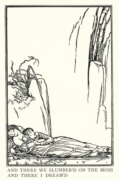 Illusztráció John Keats verseihez: La Belle Dame Sans Merci (litho) alkotó: Robert Anning Bell
