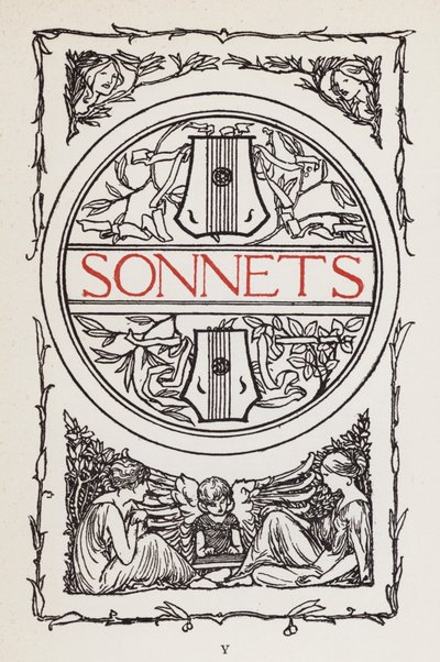 Illusztráció John Keats verseihez: Szonettek (litho) alkotó: Robert Anning Bell