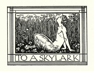 Shelley: To A Skylark (litho) alkotó: Robert Anning Bell
