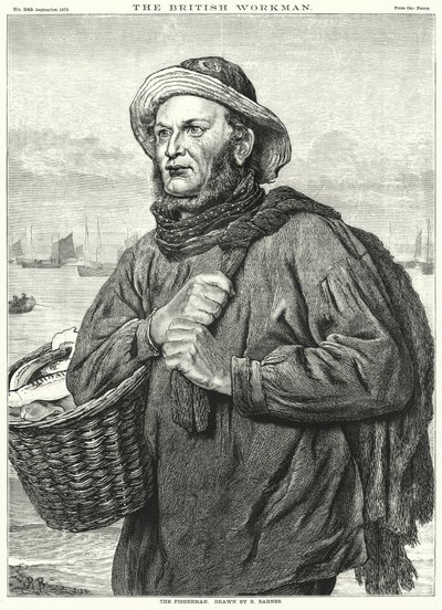 A halász (metszet) alkotó: Robert Barnes