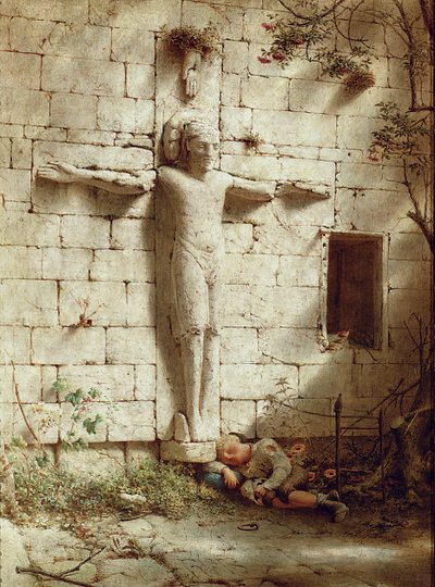 Romsey apátságban, 1899 alkotó: Robert Bateman