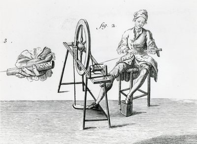 Rusztikus közgazdaságtan, pamut, Denis Diderot 1713-84-es enciklopédiájából, 164438-as bw-fotó részlete, metszet alkotó: Robert Benard