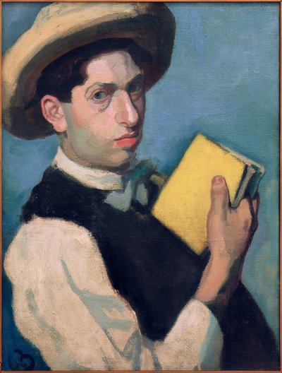 Önarckép szalmakalappal alkotó: Robert Bereny