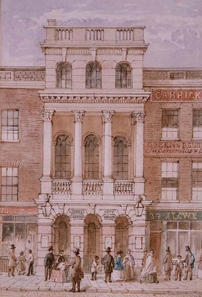 City of London Theatre, Bishopsgate alkotó: Robert Blemell (attr. to) Schnebbelie