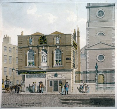Aldgate House, Aldgate High Street, London, 1815 alkotó: Robert Blemmell Schnebbelie