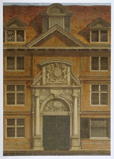 Blackwell Hall, London City, 1819 alkotó: Robert Blemmell Schnebbelie