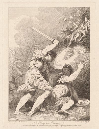 Egy ellenség megölése alkotó: Robert Blyth, after John Hamilton Mortimer