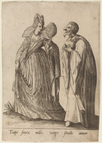 A csúnya öreg katona..., 1570-1650. alkotó: Robert Boissard