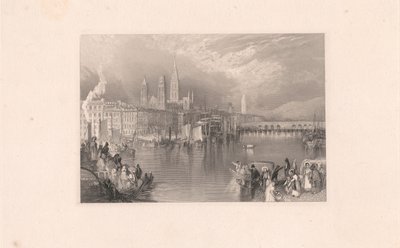 Rouen, felnéz a folyóra alkotó: Robert Brandard