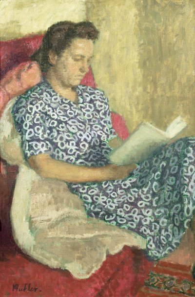 Olvasó nő portréja alkotó: Robert Buhler