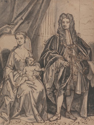 John Sheffieldnek, Buckingham hercegének és családjának portréja alkotó: Robert Byng