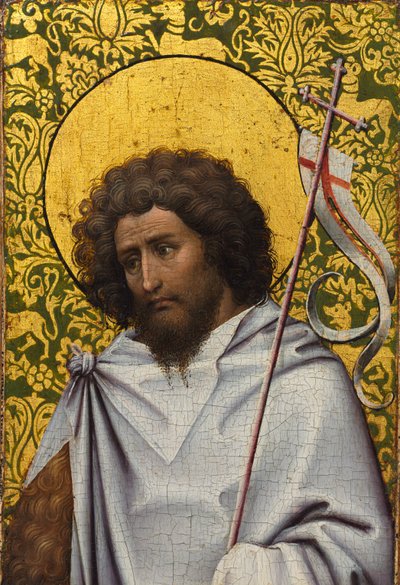 Keresztelő János, c. 1410. alkotó: Robert Campin