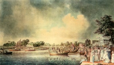„Evezős mérkőzés Richmondban”, 1793, 1942. alkotó: Robert Clevely