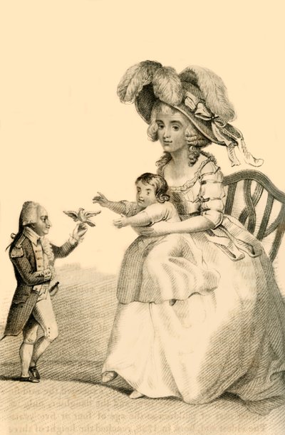 Boruwlaski József gróf, az ünnepelt lengyel törpe, 1822. alkotó: Robert Cooper