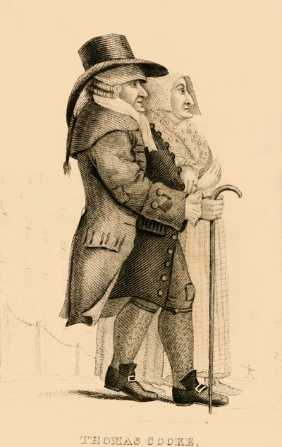 Thomas Cooke, a hírhedt Islington fösvény, 1822. alkotó: Robert Cooper