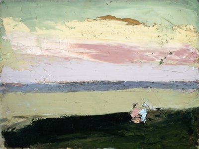 Tengerparti jelenet naplementekor, alkotó: Robert Cozad Henri