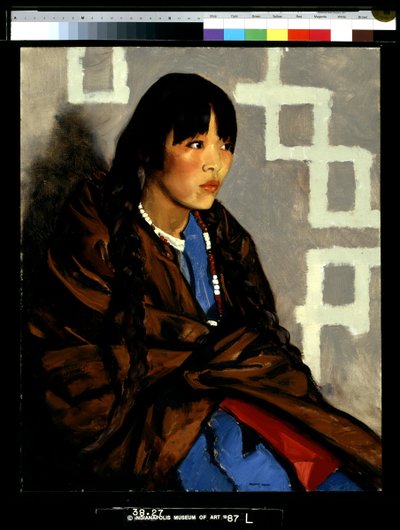 Indiai lány (Julianita) (olaj, vászon) alkotó: Robert Cozad Henri